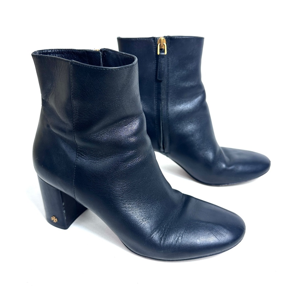 Tory Burch 7.5 Brooke Black Leather Booties